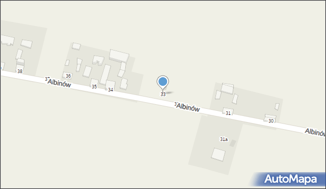 Albinów, Albinów, 33, mapa Albinów