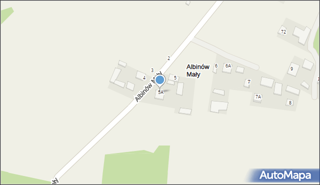 Albinów Mały, Albinów Mały, 5A, mapa Albinów Mały