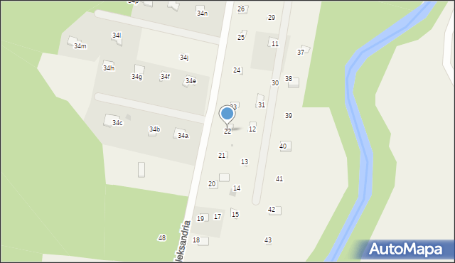 Aleksandria, Aleksandria, 22, mapa Aleksandria