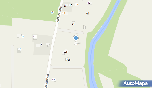 Aleksandria, Aleksandria, 32, mapa Aleksandria