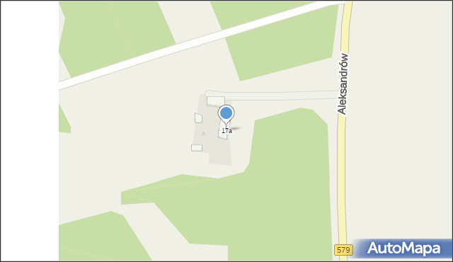 Aleksandrów, Aleksandrów, 17a, mapa Aleksandrów