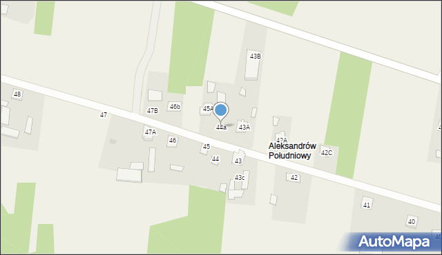 Aleksandrów, Aleksandrów, 44a, mapa Aleksandrów