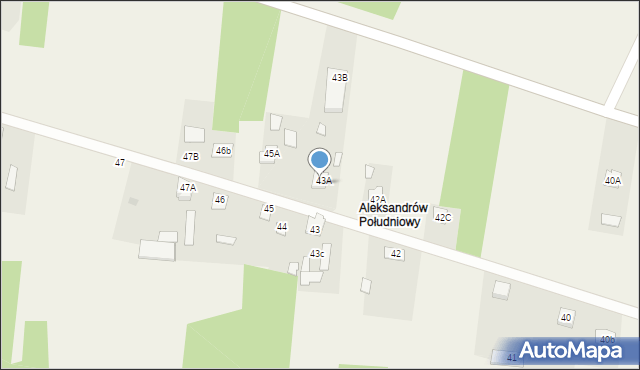 Aleksandrów, Aleksandrów, 45B, mapa Aleksandrów