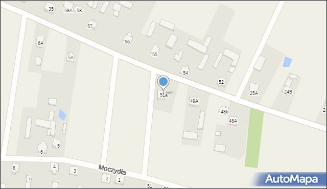 Aleksandrów, Aleksandrów, 51a, mapa Aleksandrów