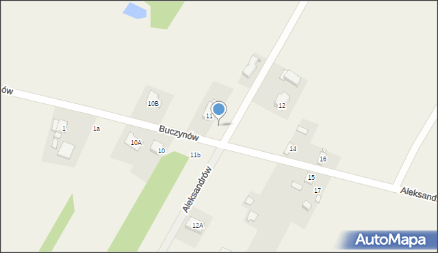 Aleksandrów, Aleksandrów, 11A, mapa Aleksandrów