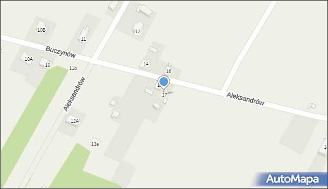 Aleksandrów, Aleksandrów, 17, mapa Aleksandrów