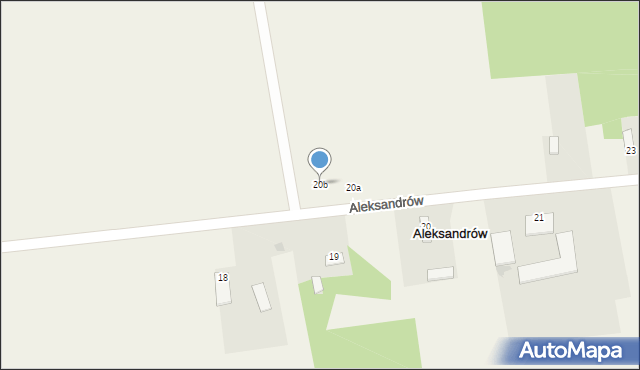 Aleksandrów, Aleksandrów, 20b, mapa Aleksandrów