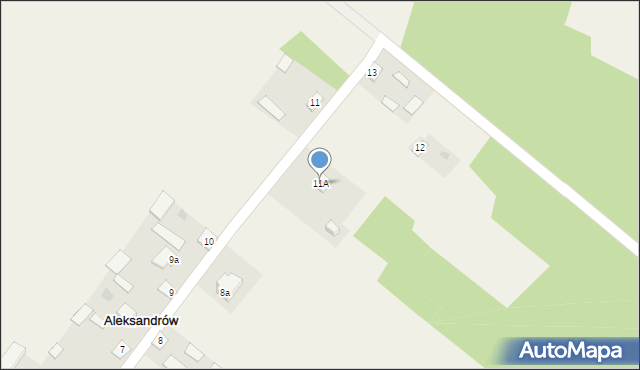 Aleksandrów, Aleksandrów, 11A, mapa Aleksandrów