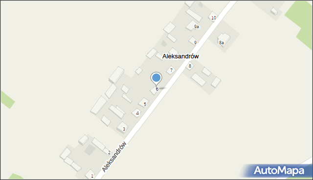 Aleksandrów, Aleksandrów, 6, mapa Aleksandrów