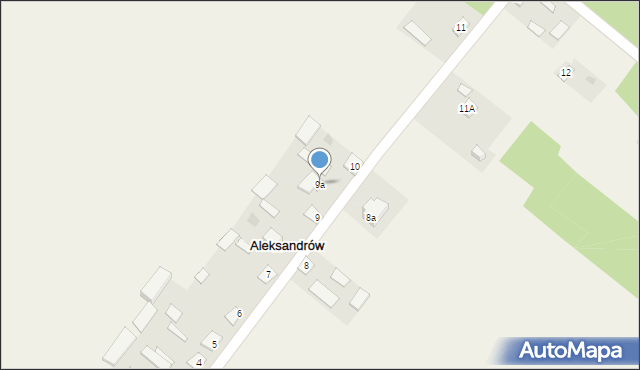 Aleksandrów, Aleksandrów, 9a, mapa Aleksandrów