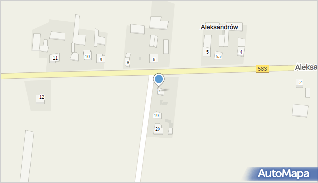 Aleksandrów, Aleksandrów, 7, mapa Aleksandrów