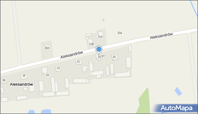 Aleksandrów, Aleksandrów, 31, mapa Aleksandrów