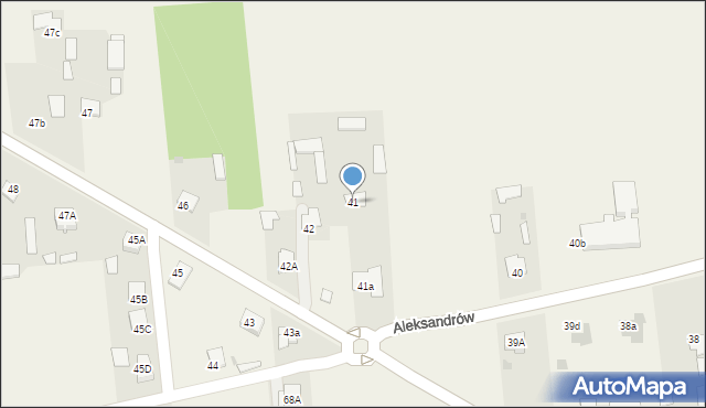 Aleksandrów, Aleksandrów, 41, mapa Aleksandrów