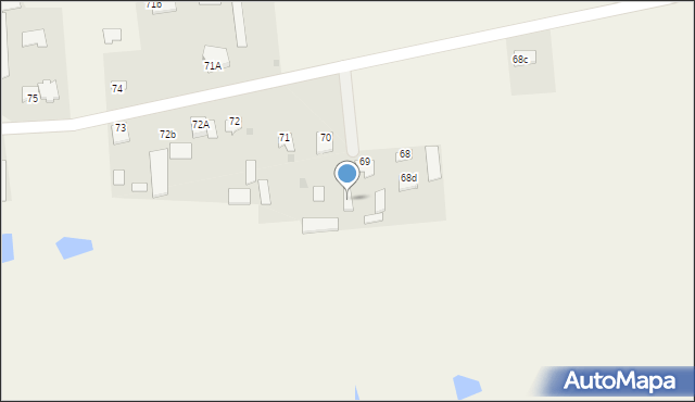 Aleksandrów, Aleksandrów, 70a, mapa Aleksandrów