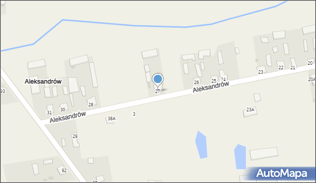 Aleksandrów, Aleksandrów, 27, mapa Aleksandrów