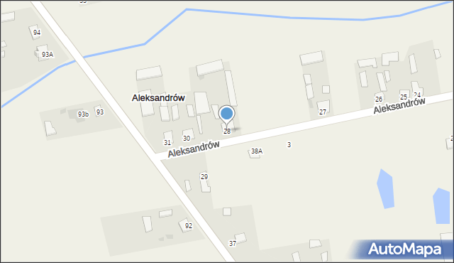 Aleksandrów, Aleksandrów, 28, mapa Aleksandrów