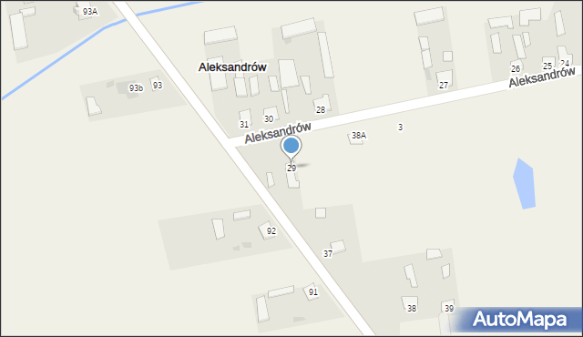 Aleksandrów, Aleksandrów, 29, mapa Aleksandrów