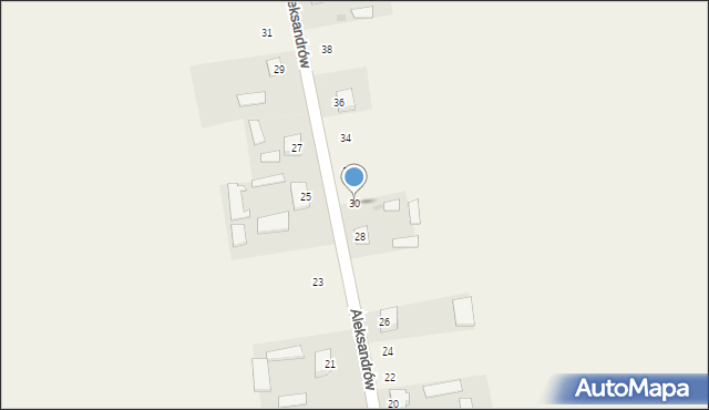 Aleksandrów, Aleksandrów, 30, mapa Aleksandrów