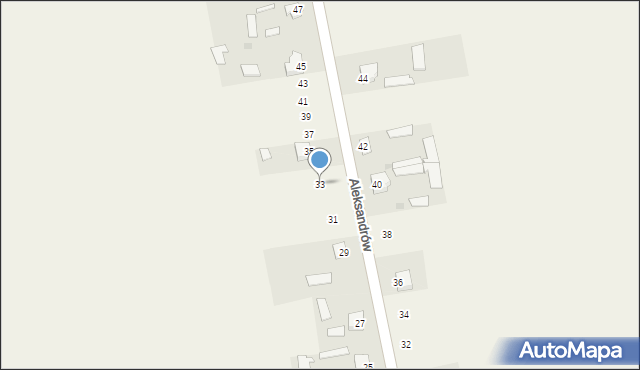 Aleksandrów, Aleksandrów, 33, mapa Aleksandrów