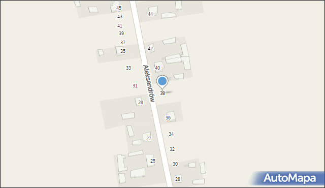 Aleksandrów, Aleksandrów, 38, mapa Aleksandrów