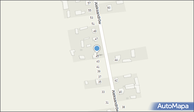 Aleksandrów, Aleksandrów, 45, mapa Aleksandrów