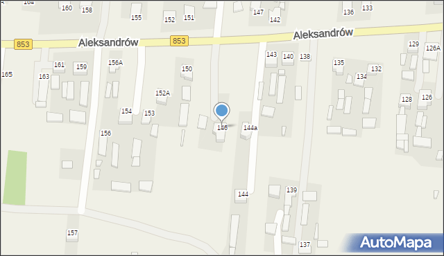 Aleksandrów, Aleksandrów, 146, mapa Aleksandrów