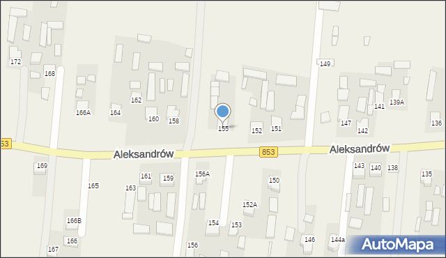 Aleksandrów, Aleksandrów, 155, mapa Aleksandrów