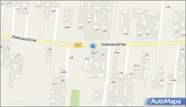 Aleksandrów, Aleksandrów, 161, mapa Aleksandrów