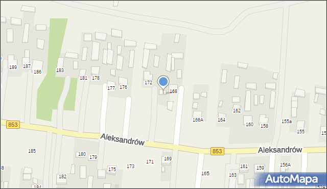 Aleksandrów, Aleksandrów, 170, mapa Aleksandrów