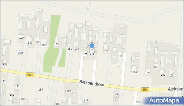 Aleksandrów, Aleksandrów, 176, mapa Aleksandrów