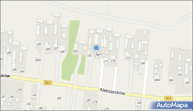 Aleksandrów, Aleksandrów, 178, mapa Aleksandrów