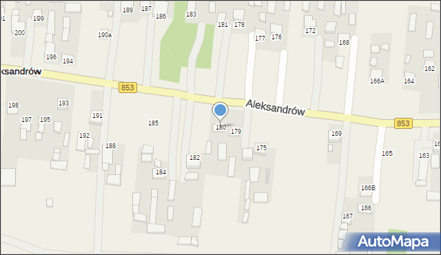 Aleksandrów, Aleksandrów, 180, mapa Aleksandrów