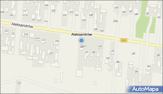 Aleksandrów, Aleksandrów, 198, mapa Aleksandrów