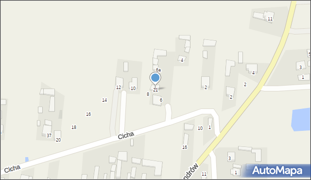 Aleksandrów, Aleksandrów, 21, mapa Aleksandrów
