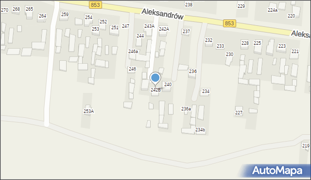 Aleksandrów, Aleksandrów, 242B, mapa Aleksandrów