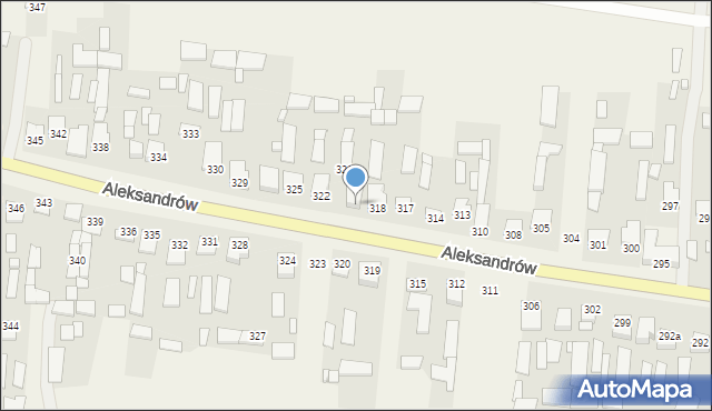 Aleksandrów, Aleksandrów, 321, mapa Aleksandrów