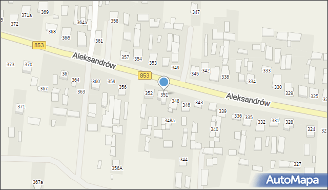 Aleksandrów, Aleksandrów, 351, mapa Aleksandrów