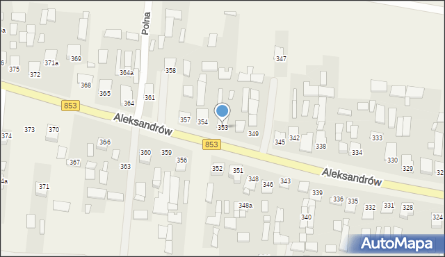 Aleksandrów, Aleksandrów, 353, mapa Aleksandrów