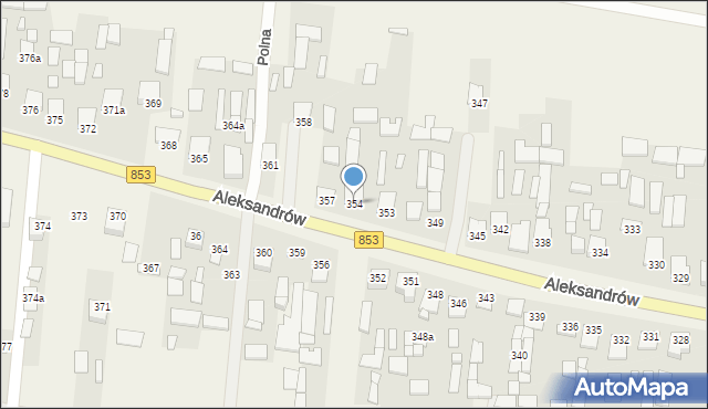 Aleksandrów, Aleksandrów, 354, mapa Aleksandrów