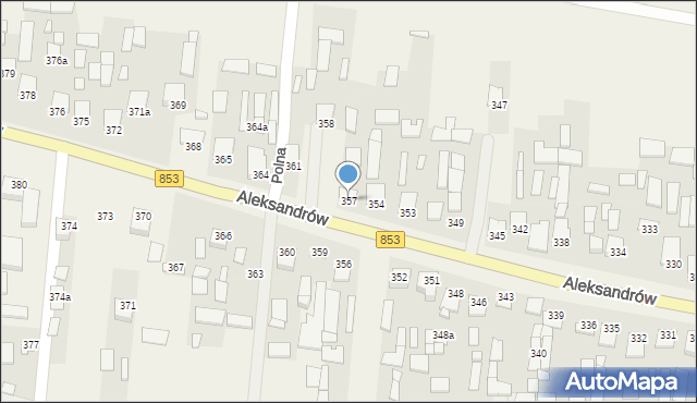 Aleksandrów, Aleksandrów, 357, mapa Aleksandrów
