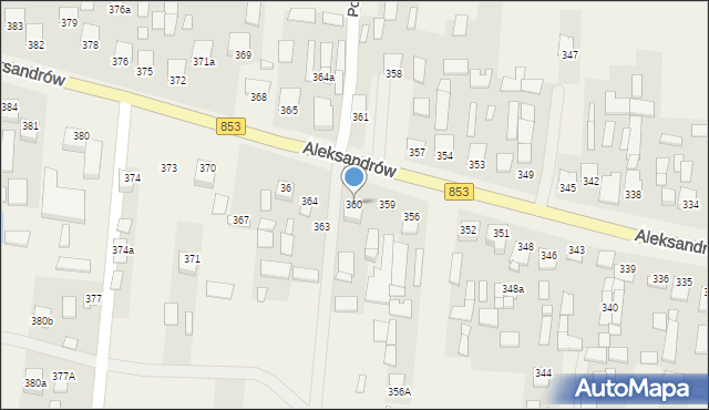 Aleksandrów, Aleksandrów, 360, mapa Aleksandrów