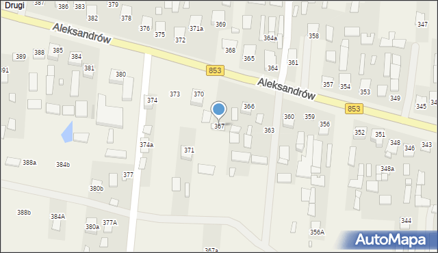 Aleksandrów, Aleksandrów, 367, mapa Aleksandrów