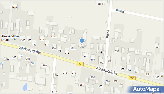 Aleksandrów, Aleksandrów, 369, mapa Aleksandrów