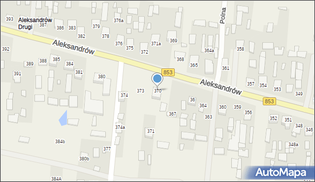 Aleksandrów, Aleksandrów, 370, mapa Aleksandrów