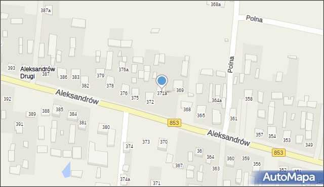 Aleksandrów, Aleksandrów, 371a, mapa Aleksandrów