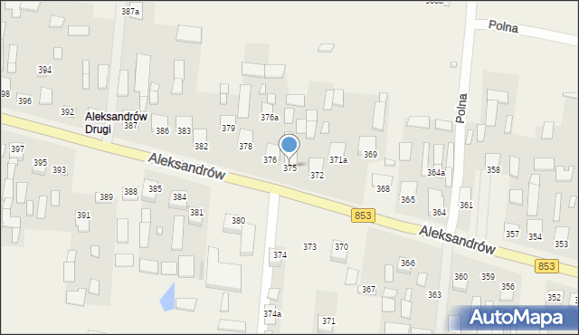 Aleksandrów, Aleksandrów, 375, mapa Aleksandrów