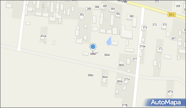 Aleksandrów, Aleksandrów, 388a, mapa Aleksandrów