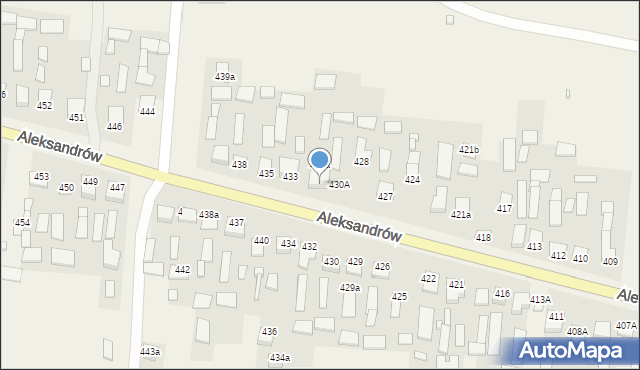 Aleksandrów, Aleksandrów, 431, mapa Aleksandrów