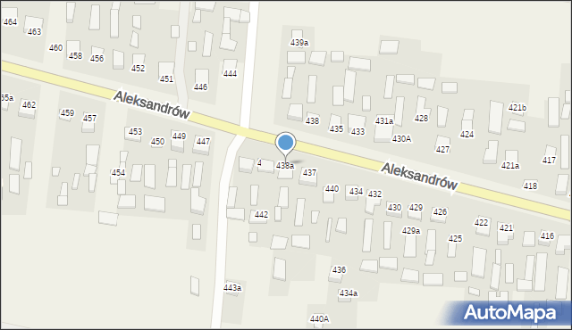 Aleksandrów, Aleksandrów, 438a, mapa Aleksandrów