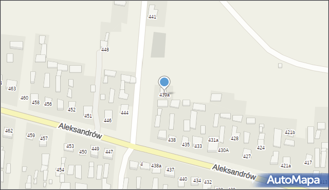 Aleksandrów, Aleksandrów, 439a, mapa Aleksandrów